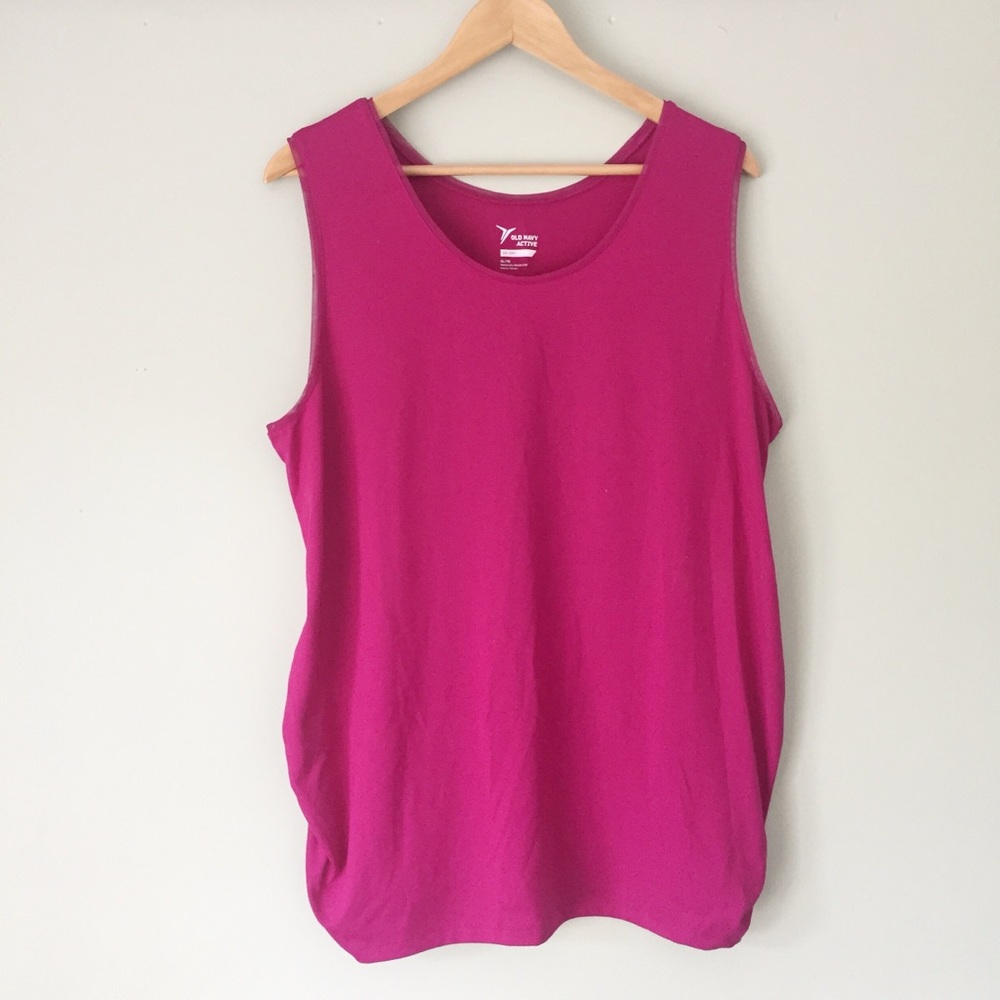 Old Navy Active Maternity Pink Go Dry Top